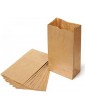 ZYYXB Brown Paper Bags Sandwich Bags Paper Food Vegetables Bread Paper Carrier Bags Oil-Proof Paper Bags Paper Lunch Bags Storage Bag,Khaki S 5PCS - B09GFBRPPVW