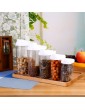 5 Pcs Cereal Storage Containers cereal storage containers cereal storage containers Transparent Design Identify Food Easily Practical Cereal Dispenser for Cornflakes Rice Fruit Confectionery - B096DKGXF2S