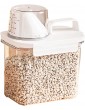 A A Cereal Dispenser,Cereal Containers Storage Airtight Kitchen Food Dispenser Storage Container for Grains Nuts Beans Rice - B09Z1HYWLMY