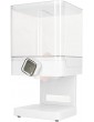 Cereal Dispenser 17.5oz Capacity Single Grid Grain Dispenser Transparent Plastic Food Dispenser for All Kinds Dry Food Candy Singel Control - B0B1QFSFVYU