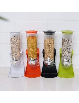 Cereal Dispenser Dry Single Cereal Dispenser Dry Food Container Oatmeal Nuts Kitchen Machine High Capacity Color : Green Size : 40x15cm - B08RYGJ8PMP