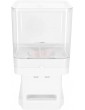Emoshayoga Food Dispenser Transparent Cereal Dispenser 17.5oz Capacity Prevents Food Spoilage for All Kinds Dry Food - B0B2LKNLXGA