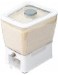 Facynde Rice Dispenser,11L Cereal Dispenser Sealed Grain Dispenser Rice Container Kitchen Rice Storage Box Food Storage Containers For Home And Kitchen - B09ZYSF6VMC