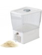 Huaxingda Rice Dispenser Rice Container | 11L Grain Dispenser Rice Container Grains Dispenser Rice Bucket Cereal Dispenser Countertop Rice Storage Containers - B0B1XL1WNRK