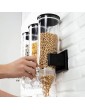 Loandicy Wall Mount Dispenser Indispensable Dry Goods Dispensers Cereal Maker,Indispensable Dry Goods Container For Grid Grain Candy Nuts Food Snack Bottles Large Capacity - B0B1XPCTYGT
