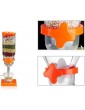 QHLOM Cereal Dispenser Single Cereal Dispenser，Multifunctional Oatmeal Machine Rotation Outputfor Hermetically Sealed Food Dispenser Household Preserve Food Color : Orange - B09QHLFDKLC
