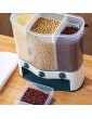 Rice & Cereal Dispenser Wall-Mounted Dry Food Dispenser Airtight Food Storage Bucket Large Capacity Container for Keeping Food Dry & Fresh for Cereals Oats Pasta Biscuits Pet Food - B095P975HSC
