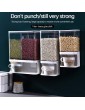 WSND Wall-Mounted Dry Food Dispenser Cereal Dispenser,Storage Cereal Container for Cereal,Rice Kitchen Storage Containers B - B098QZH3DBH