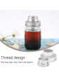 1 PCS Can Lids Stainless Steel Regular Mouth Mason Jar Shaker Lids Cocktail Shaker Cover Spice Lid for Mixed Drinks House Cocktail Mix Spices Sugar Salt Peppers Silver - B09V7MMX36L