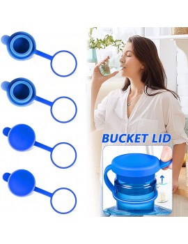 5 Gallon Water Jug Caps Reusable Replacement Silicone Spill Resistant TPR Bucket Lid Take It One Step Further And Eliminate Disposable Plastic Water Caps - B0B1HXBC5YR
