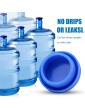 5 Gallon Water Jug Reusable Replacement Cap,Silicone No Spill Top Lid Cover fits 55mm Bottles 3PCS - B09XMRF2MCT