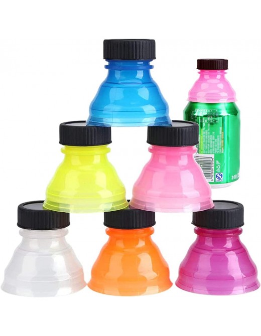 6Pcs Color Mixed Caps Snap Bottle Top,Reusable Useful Snap On Pop Can Bottle Caps for Cool Soda Drink Lids - B08DHWLYG5X