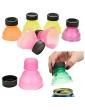 6Pcs Color Mixed Reusable Snap On Pop Can Convert Soda Savers Bottle Caps Seal Closure for Beer Soda Canned Drinks for Cool Coke Drink Lids - B08GKMNCZWX