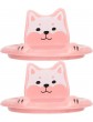 Alipis 2Pcs Ceramic Mug Lid Cat Design Coffee Cup Lid Cartoon Mug Cover Coffee Cup Mug Covers Drink Cup Cover for Hot and Cold Beverages Supplies Pink - B0B1ZJBYSFN