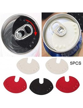 Beer Can Cover 5pcs Cans Sealer Useful Beverage Can Lid Cap Soda Beverage Drink Snaps Tops Bottle Cap - B09ZQBXGLFF