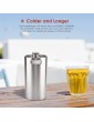Esenlong Mini Stainless Steel Barrel with Spiral Cover Lid Practical Home Hotel Supplies 3. 6L - B0B1QKSPDQG