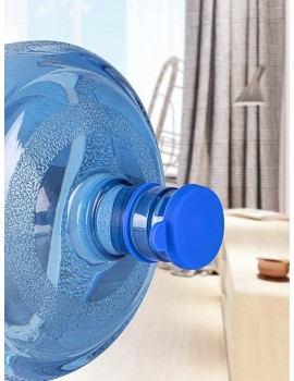 Kuphy Pack of 4 Silicone Water Jug Caps Reusable Water Bottle Caps Sealed Spill-Proof Water Jug Top Lid Cover with Ring Design Replacement Cap Accessory Fits 55mm and 5 Gallon Bottles - B0B1ZLDFX8C