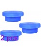 MISNODE Water Bottle Lids Pack of 6 Reusable Lids for 3 and 5 Gallon Water Jug 55mm Silicone Spill Resistant Water Jug Cap No Leakage Without Circle - B0B1MHZ33FH