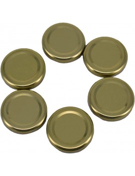 Nutley's 48mm Jam Jar Lids: Choose Lid Colour Gold 3 - B09NCD8TVWN