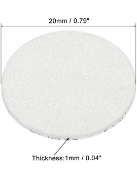 PATIKIL 20mm 0.79" Foam Lid Liner 100Pack PE Foam Resistant Tamper Pressure Sensitive Seal for Bottle Cap Liners Seals - B09YR4SDP4A