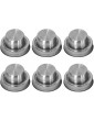 UPKOCH 6Pcs Mason Jar Shaker Lids Caps Stainless Steel for Cocktail Dredge Flour Mix Spices Sugar Salt Peppers and More or Shake Drinks Cocktail Silver - B0B25HHGVGA