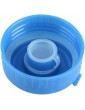 ViaGasaFamido Water Jug Cap 5Pcs Blue Gallon Drinking Water Bottle Screw on Cap Anti Splash Lids for Dia 2.17in Bottle Cap Replacement - B0948FZ4CYP