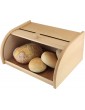 APOLLO Beech Bread Bin roll-top Wood Brown 40 x 29 x 19 cm - B00537PR9OX