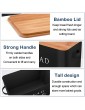 Bread Bin Herogo Metal Bread Box with Wooden Lid for Cutting Bread Board Extra Large Bread Holder Holds 2 Loaves Space Saving Bread Storage for Kitchen Countertop 33x18x24.5cm Black - B09Q84WKM4F