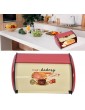 Bread Bin Snack Box Large Capacity Metal Bread Bin Saves space on your bakery kitchen counter red - B09W8JDTWTS