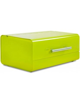Floordirekt Siya Bread Bin | Design Bread Box with Swivel Lid | Bread Bin Bread Storage in 3 Colours 36 x 20.3 x 14.2 cm Green - B08ZJ89FJ3E