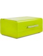 Floordirekt Siya Bread Bin | Design Bread Box with Swivel Lid | Bread Bin Bread Storage in 3 Colours 36 x 20.3 x 14.2 cm Green - B08ZJ89FJ3E
