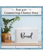 Home Acre Designs Bread Box Large Farmhouse Decor Style Pantry Organization and Storage Container for Countertop Rustic Kitchen Decor - B0873YLC84K