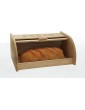 Premier Housewares Bread Bin Wooden Natural Biscuit Tins Storage Bamboo Wood Bread Bin Bread Storage Bread Basket with Lid H 19 cm x W 33 cm x D 22 cm - B004P24T3SU