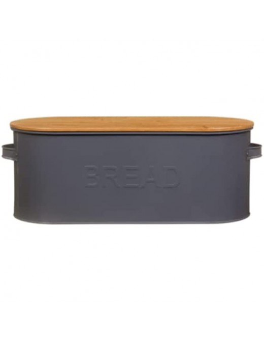 PRESTINE NEW Russell Hobbs Oval Bread Bin Grey - B09L1JKV4QR