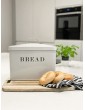 Rectangular Bread Bin Charcoal or Chalk Charcoal - B095KVD3JWK