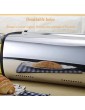 Roll Top Bread Bin Small Gorgeous Bread Box Food Storage Space for Kitchen Storage with Lid Biscuit Tea Coffee and Sugar containers Brilliant Stainless Steel Small - B09Z646FB6A