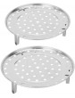 2Pcs Steaming Rack with Removable Legs Steaming Stand for Pots Pans Crock Pots with Supporting Feet Steam Holder Stainless Stainless Steel Chinese Steaming Rack - B08PL2CC7YE