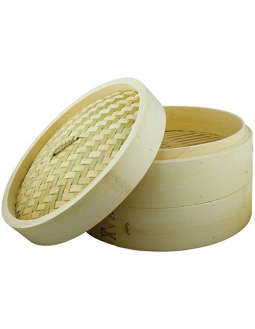 Dexam 12108610 Bamboo Steamer Set With 2 layers and Lid 25cm Natural - B000P4INH8M