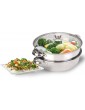 Jeffergarden 2-Layer Steamer Pot Stainless Steel Cookware Cooker Vegetables Food Eggs boilers Steaming Shrimp Food Double layer Boiler Soup Cookware 27cm 11in - B07PX4GCPPC