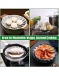 JMIATRY 4 Pcs Vegetable Steamer Basket 6 to 10 Stainless Steel Folding Steamer Insert for Saucepan Steaming Veggie Eggs Seafood and Pressure Cooker Accessories Small - B09QKQLGMYB