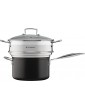 Le Creuset Large Multi Steamer with Glass Lid 24 cm Stainless Steel - B08XZJGNKTD