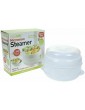 New 2 Tier Microwave Steamer Cooker Vegetables Healthy Pasta Rice Meat Fish Cooking Pot Pan Steaming Healthy Eating Essential - B0B1XPLYTDT