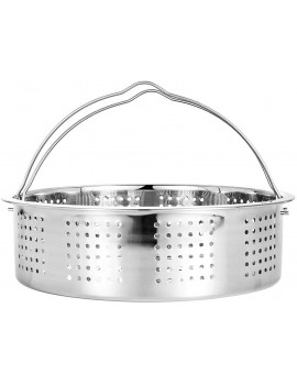 SJYDQ Stainless Steel Steamer Basket Compatible with Instant Pot Color : A Size : 22.5cm - B0B1Q3CX5CU