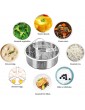 Smooce Pressure Cooker Accessories Steam Basket with Egg Steamer Rack Divider Fits Instant Pot 5,6,8 qt Pressure Cooker Stainless Steel Set of 3 Energy Class A + 0.5 - B07W98BSKLM