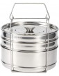 Stainless‑Steel Food Steamer Pressure Cooker Accessories Cooker Pot Healthy Sturdy for Rice Vegetables - B08LW1HZMNY