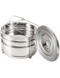 Stainless‑Steel Food Steamer Pressure Cooker Accessories Cooker Pot Healthy Sturdy for Rice Vegetables - B08LW1HZMNY
