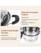 Stainless Steel Steamer Pot and Stock Pot Set 2&3 Tier Cooking Food Pots with Heat-resistant handle Steam Soup Pot Steamer Home Kitchen Three layers 30CM - B08Y16PMG3K