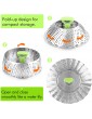 Steamer Basket Stainless Steel Vegetable Steamer Basket Folding Steamer Insert for Veggie Fish Seafood Cooking Expandable to Fit Various Size Pot 5.1 to 9 - B06Y4MCKFMQ