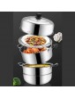 Steamer Pot Soup Pot Stainless Steel Household Steaming Extra Large Steamed Buns Pot for Induction Cooker Gas Stove Size : 30cm - B096N8W6D3X