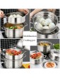 Steamer Pot Stock Pot 3-Layer Catering Business Household 304 Stainless Steel Steamer 28-36cm Suitable for Gas Stove Induction Cooker Size : 32cm - B09NS7XCYBK